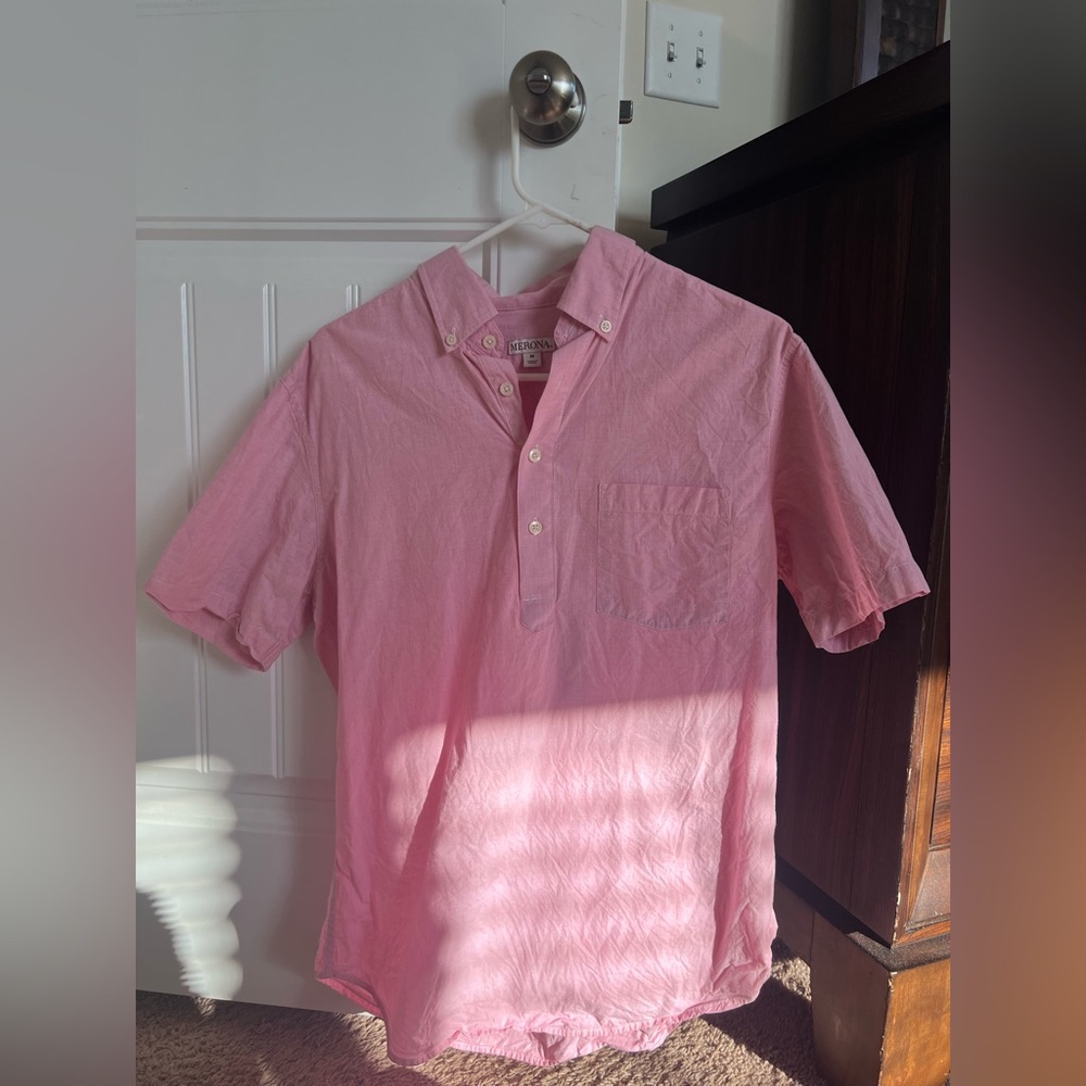 Pink button down